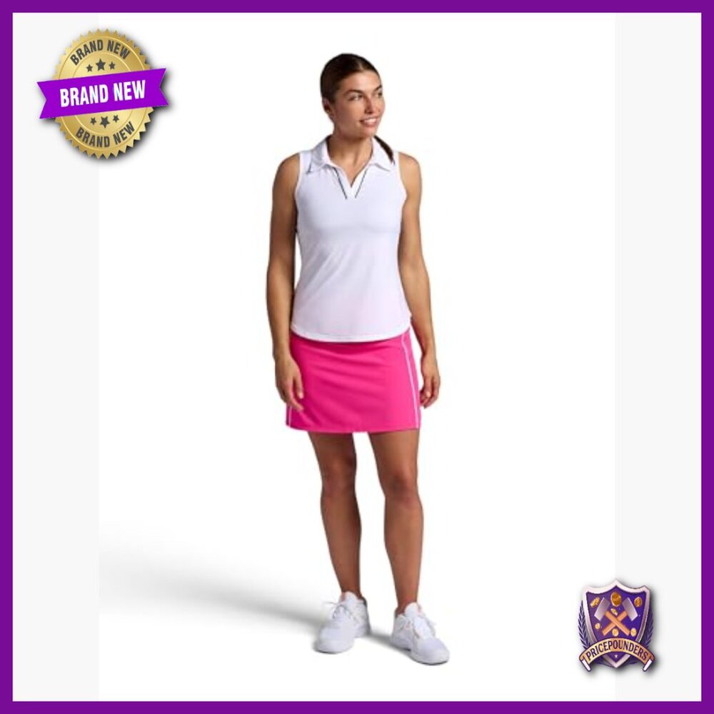 Women's Golf Skort with Built-in Shorts, Pockets, Moisture-Wicking Fabric - Picture 3 of 7